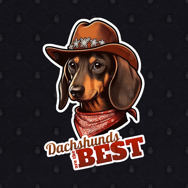 Cowboy Dachshund by k9-tee